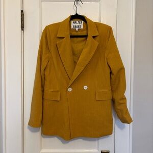 Walter Baker Mustard Yellow Blazer